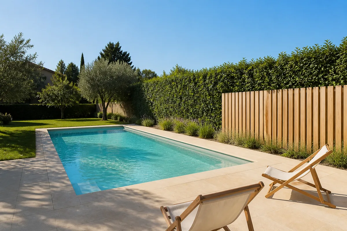 Brise-vue piscine : types, hauteur et règles à respecter