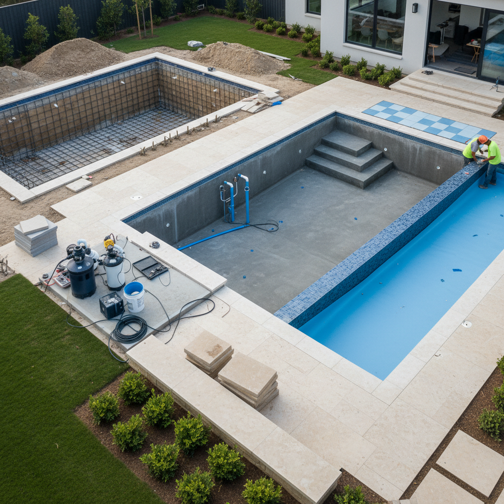 Construire une piscine : étapes, budget et réglementation 2026